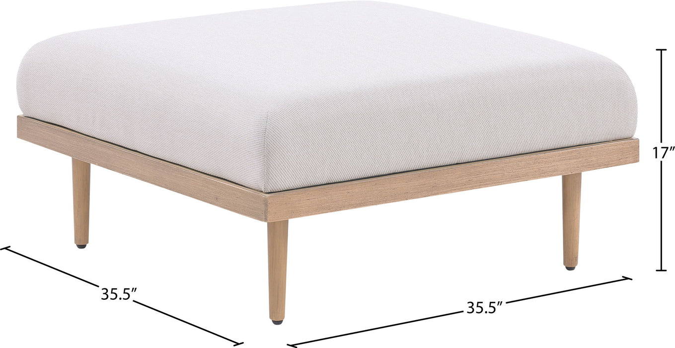 Laguna - Resilient Water Resistant Fabric Upholstered Outdoor Patio Modular Ottoman - Simple Home Plus
