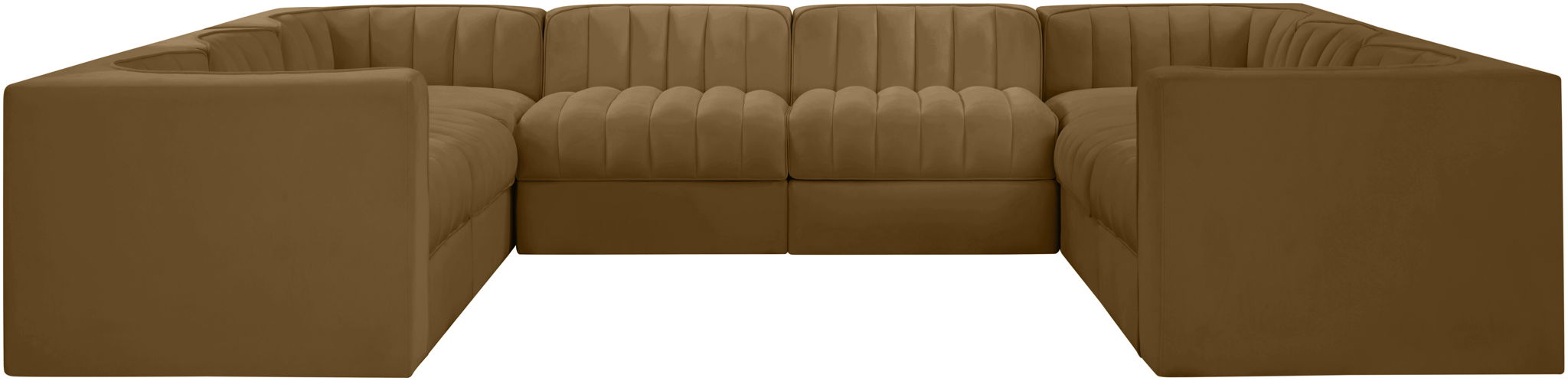 Rummi - Velvet Performance Fabric Upholstered Modular Sectional - Simple Home Plus