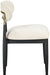 Riccio - Fabric Dining Side Chair (Set of 2) - Black And Gold Frame - Simple Home Plus