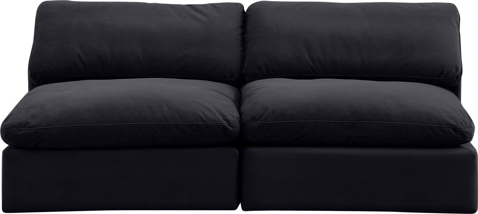 Comfy - Velvet Modular Armless Sofa 2 Seats - Simple Home Plus