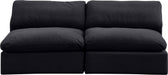 Comfy - Velvet Modular Armless Sofa 2 Seats - Simple Home Plus