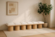 Pavilion - 6 Piece Modular Bench With Natural Base - Simple Home Plus