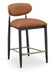Riccio - Stool - Black And Gold Frame - Simple Home Plus