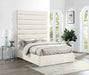 Adam - Chenille Fabric Bed With 89" Headboard - Simple Home Plus