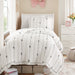 Liv - Microfiber Quilt Set - White / Black - Simple Home Plus