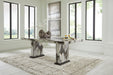 Jeshina - Dining Table - Dark Brown / Beige - Simple Home Plus