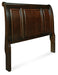 Porter - Headboard Queen Sleigh - Rustic Brown - Simple Home Plus