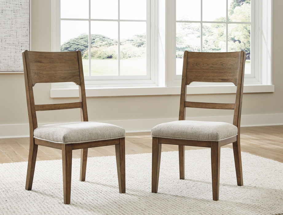 Cabalynn - Oatmeal / Light Brown - Dining Uph Side Chair (Set of 2) - Simple Home Plus