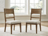 Cabalynn - Oatmeal / Light Brown - Dining Uph Side Chair (Set of 2) - Simple Home Plus