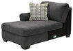 Ambee - LAF Corner Chaise - Slate - Simple Home Plus