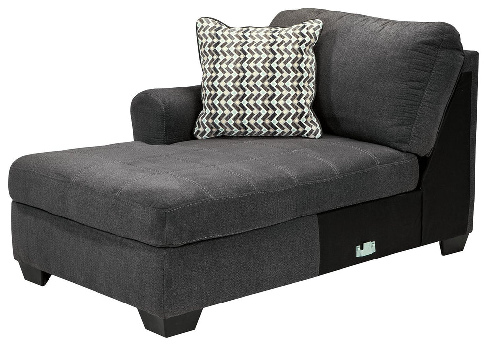 Ambee - LAF Corner Chaise - Slate - Simple Home Plus