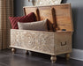 Fossil Ridge - Beige - Storage Bench - Simple Home Plus