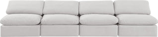 Indulge - Velvet 4 Seat Modular Armless Sofa - Simple Home Plus