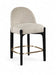 Torino - Counter Stool With Brushed Black Base - Simple Home Plus