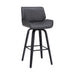 Tyler - 26" Counter Height Swivel Bar Stool With Black Frame - Simple Home Plus