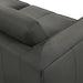 Clayton - Leather Loveseat With Track Arms - Simple Home Plus