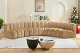 Arc - Velvet 6 Piece U-Shaped Modular Sofa - Simple Home Plus