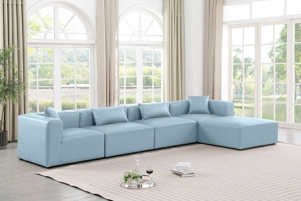 Cube - 5 Piece Modular Sectional With Chaise - Simple Home Plus