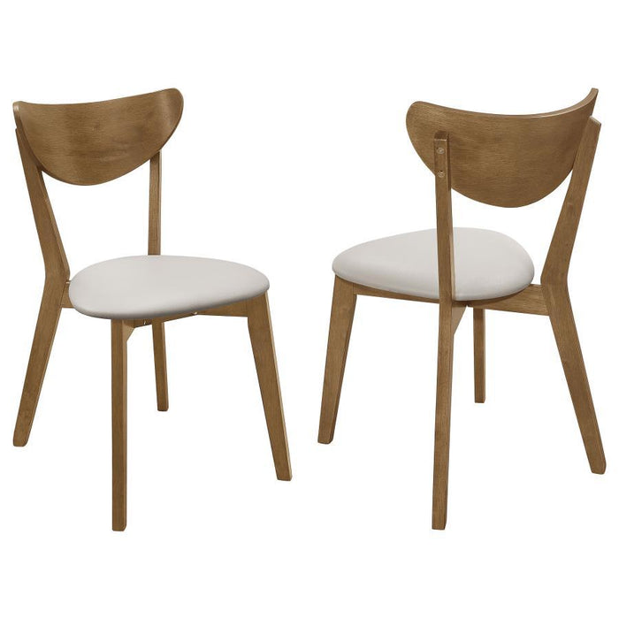 Kersey - Curved Wood Dining Side Chair (Set of 2) - Chestnut - Simple Home Plus