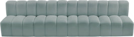 Arc - Faux Leather 4 Seats Modular Sofa - Simple Home Plus