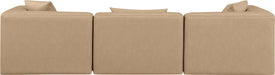 Cube - Modular 3 Piece Sofa - Tan - Simple Home Plus