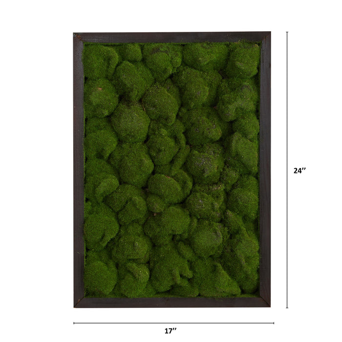 17" X 24" Artificial Moss Hanging Frame