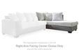 Clairette Court - Raf Corner Chaise - Alloy - Simple Home Plus