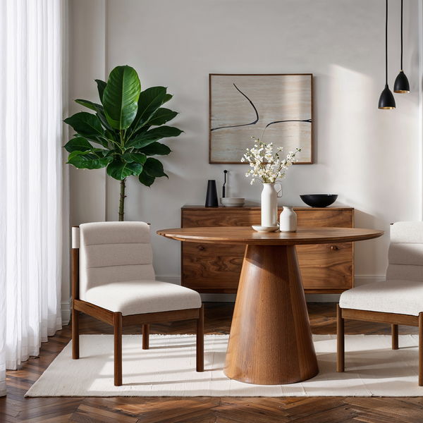 Eloura - Linen Textured Fabric Dining Chair (Set of 2)