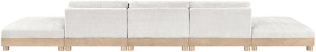 Turin - Chenille Fabric Upholstered Modular Sectional - White - Simple Home Plus