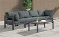 Nizuc - Outdoor Patio 4 Seat Modular Sofa With Gray Frame - Simple Home Plus