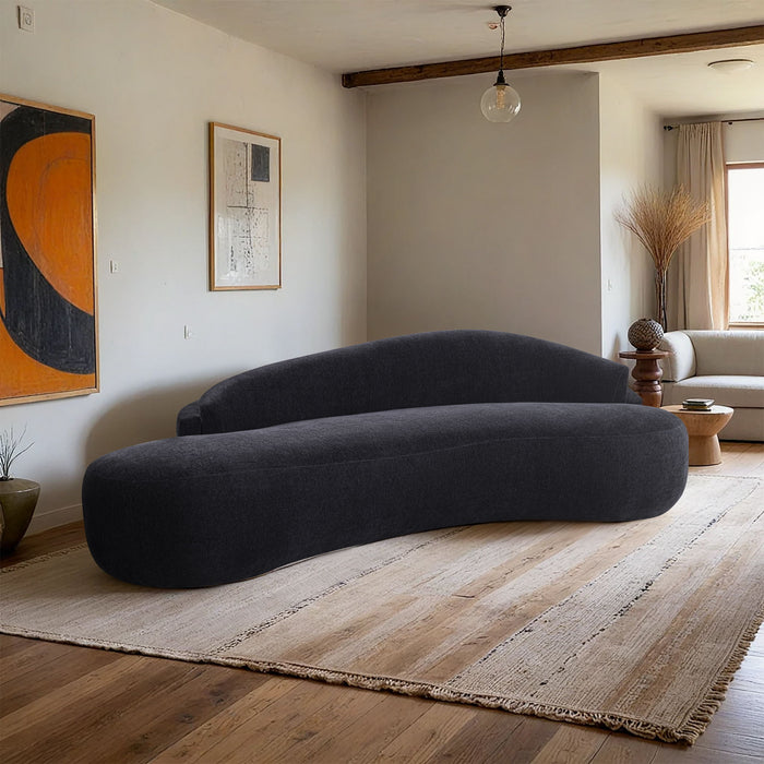Caspian - Chenille Fabric Upholstered Sofa - Simple Home Plus