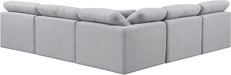 Indulge - Linen 5 Piece Modular Corner Armless Sectional - Simple Home Plus