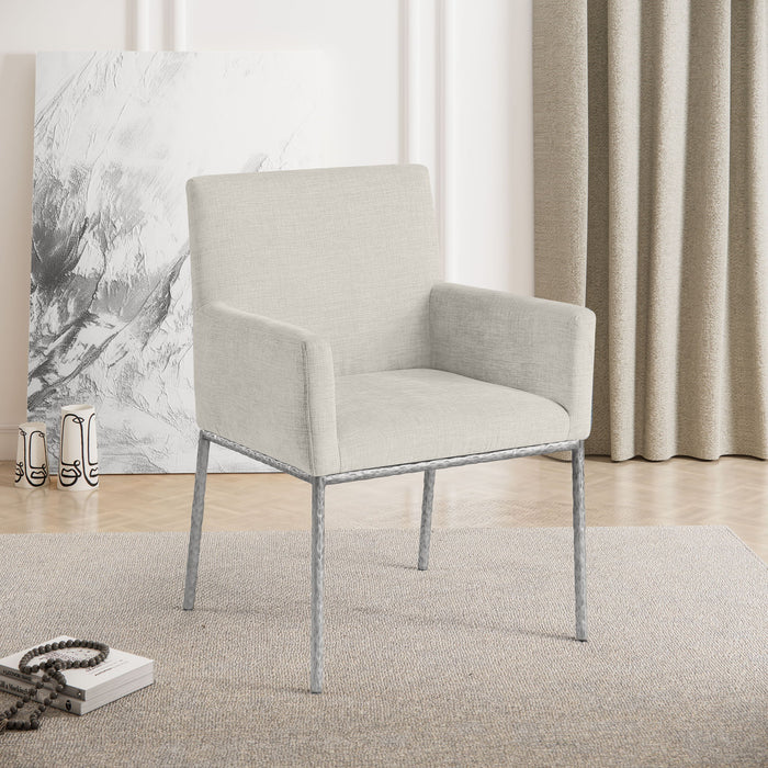 Reeves - Dining Chair With Silver Legs (Set of 2) - Simple Home Plus