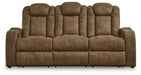 Wolfridge - Brindle - Power Reclining Sofa With Adj Headrest - Simple Home Plus
