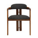 Jazmin - Contemporary Dining Chair (Set of 2) - Walnut / Charcoal - Simple Home Plus