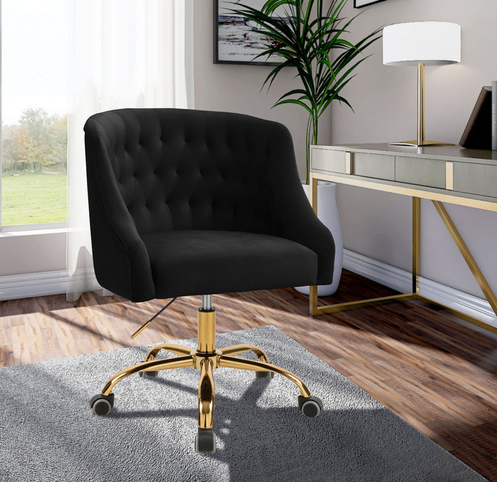 Arden - Office Chair with Gold Legs - Simple Home Plus