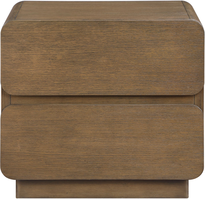 Adagio - Solid Wood And Oak Veneer Nightstand - Simple Home Plus