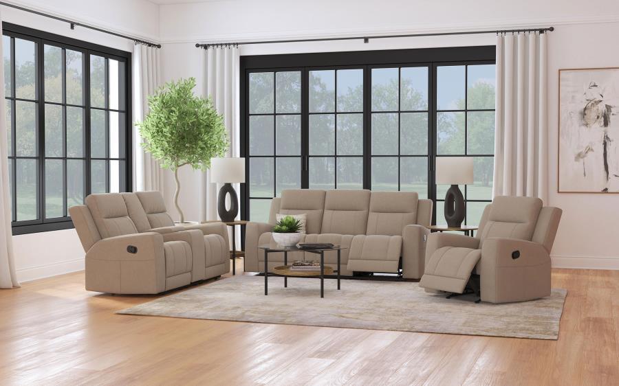 Brentwood - Upholstered Reclining Sofa Set - Simple Home Plus