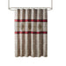 Donovan - Embroidered Shower Curtain - Red - Simple Home Plus