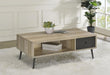 Welsh - 1-Drawer Engineered Wood Coffee Table Antique Pine - Distressed Pine - Simple Home Plus