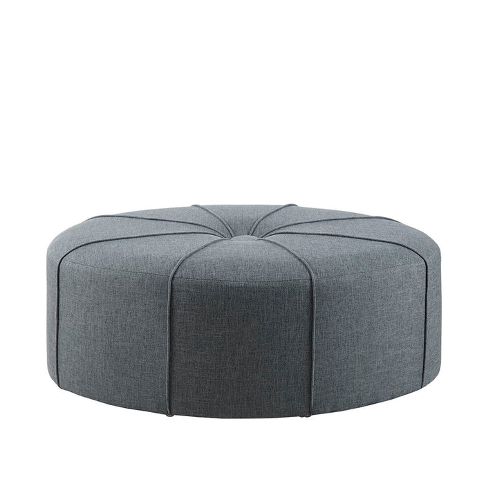 Ferris - Oval Ottoman - Blue - Simple Home Plus
