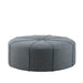 Ferris - Oval Ottoman - Blue - Simple Home Plus