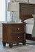 Danabrin - Brown - Two Drawer Nightstand - Simple Home Plus