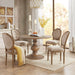 Lexi - Round Pedestal Dining Table - Reclaimed Walnut - Simple Home Plus