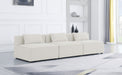 Cube - Linen Modular 3 Seat Armless Sofa - Simple Home Plus