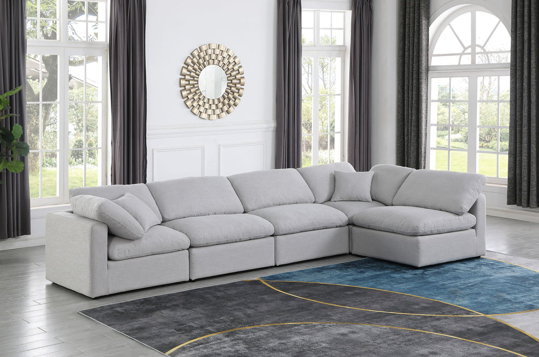 Indulge - Linen 5 Piece Modular Sectional - Simple Home Plus