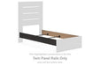 Hollivern - Twin Panel Rails - Dark Gray - Simple Home Plus
