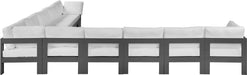 Nizuc - Outdoor Patio 10 Piece Modular Sectional With Gray Frame - Simple Home Plus