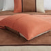 Palisades - Queen 7 Piece Comforter Set - Coral - Simple Home Plus