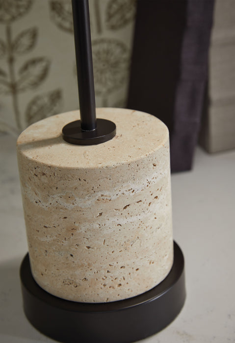 Vinmour - Brown / Beige - Metal Desk Lamp - Simple Home Plus